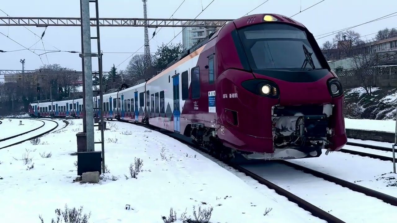 Trenuri,drezine si zăpadă  - gara Constanța Iarna 2026
