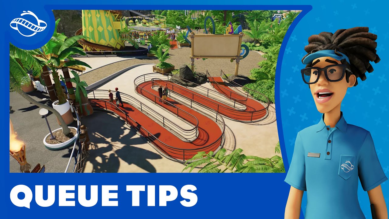 Planet Coaster 2 | Queue Types & Staff Path Guide