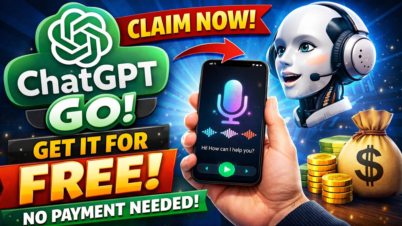 ChatGPT Go FREE 😳 Unlock AI Voice & Features (100% Working)