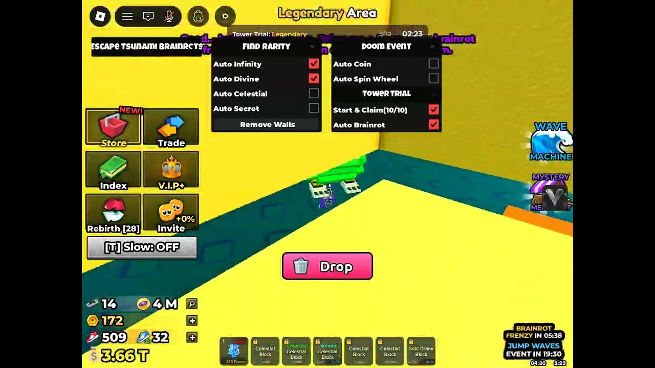 [🌊TOWER] Escape Tsunami For Brainrots Script - AUTO TOWER TRIAL