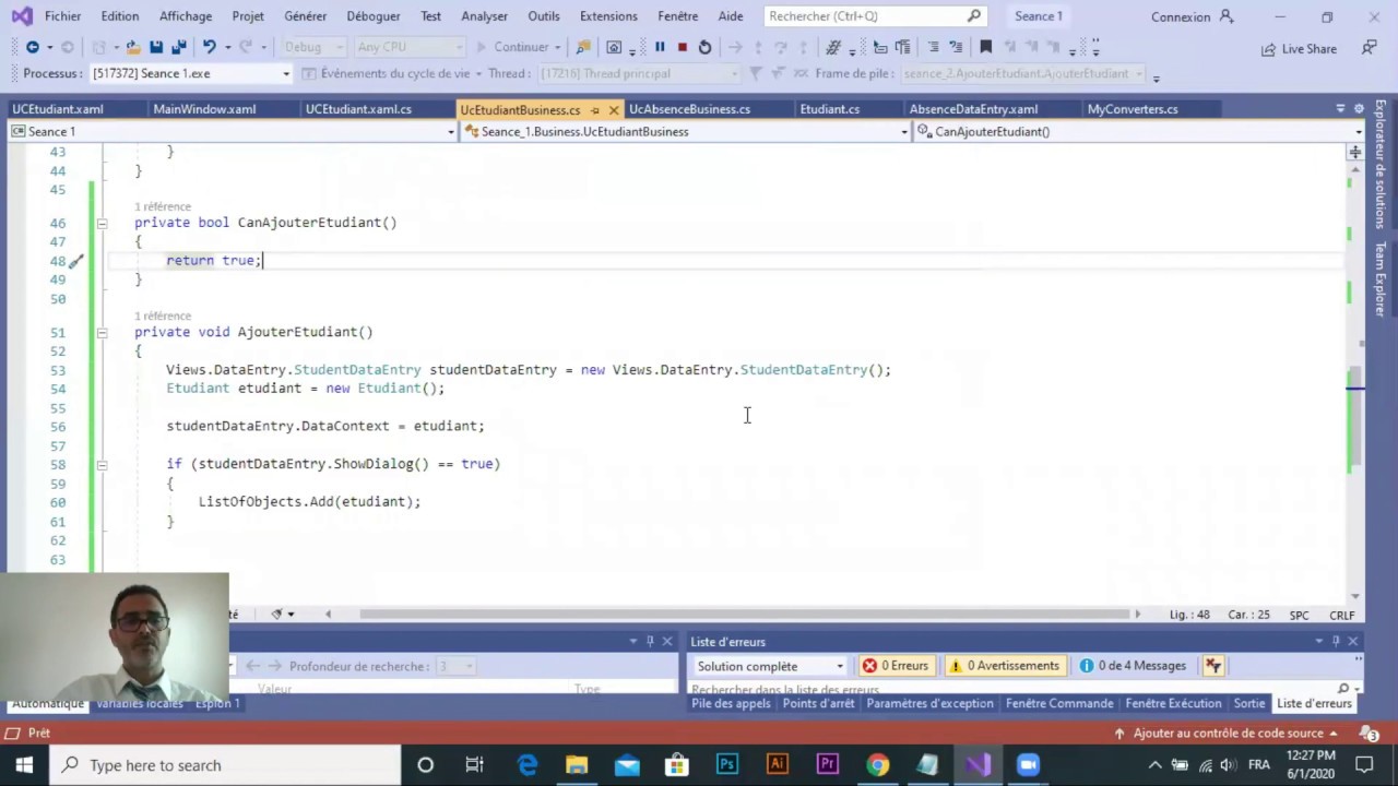 WPF (M.V.VM) - C# .net - S&eacute;ance 8 - DelegateCommand
