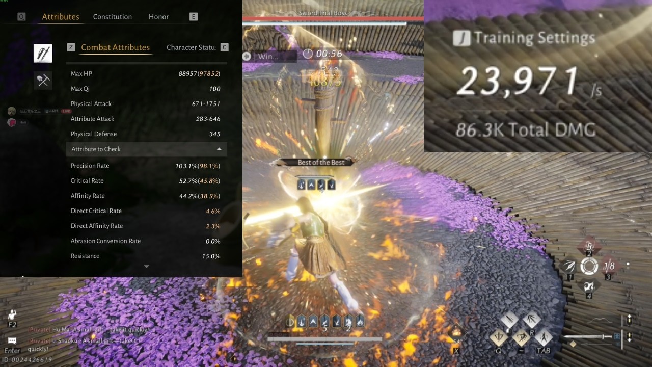 Latest 17K DPS Lv85 Nameless Sword Rotation with Flute & 6555 Innerway | Hexi Expansion