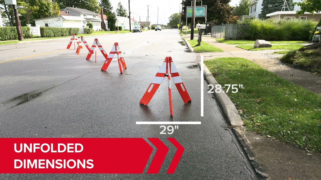FirstGard foldable safety cone - designed by first responders, for first responders