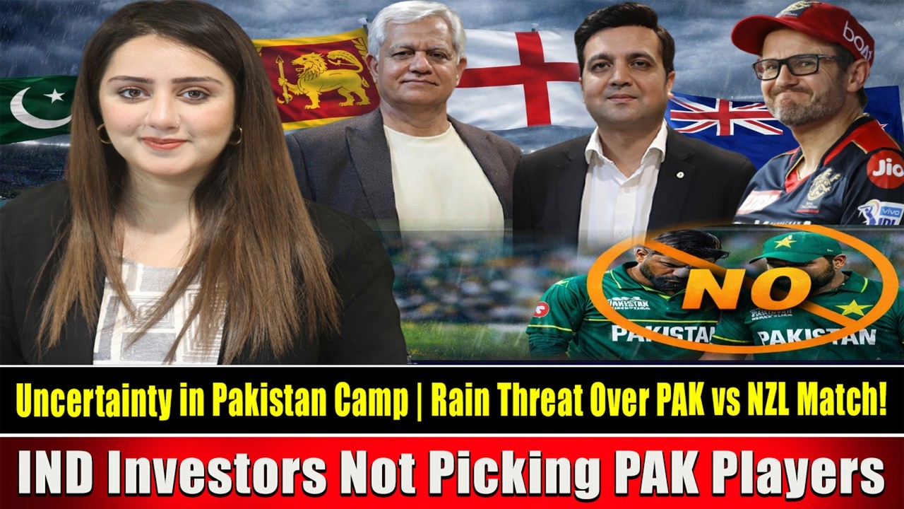Uncertainty in Pakistan Camp | Rain Threat  PAK vs NZL Match ! IND Investors Not Picking PAK Players