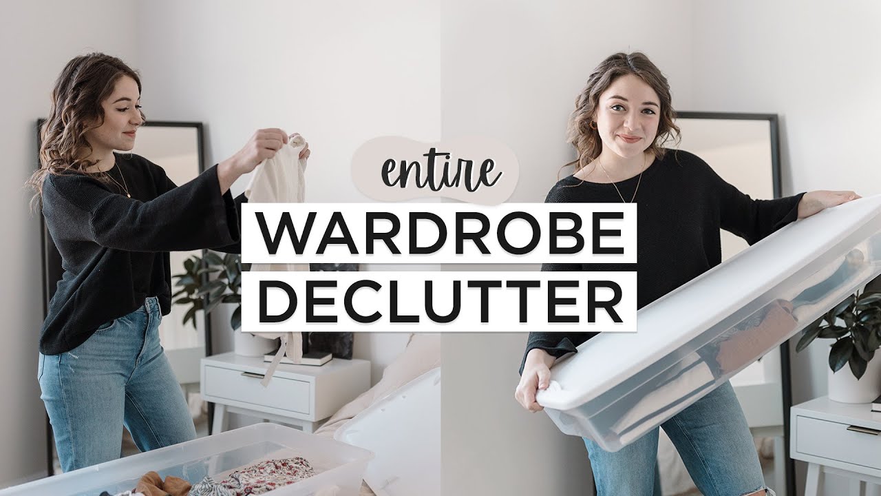 Entire WARDROBE DECLUTTER + Switch Over | Getting Out My Summer Clothes