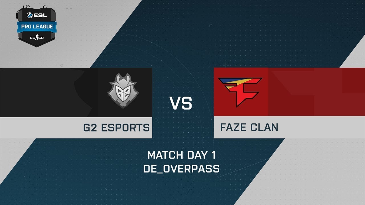 G2 vs Faze Clan - de_overpass[map2] - ESL Pro League Season 6 Europe
