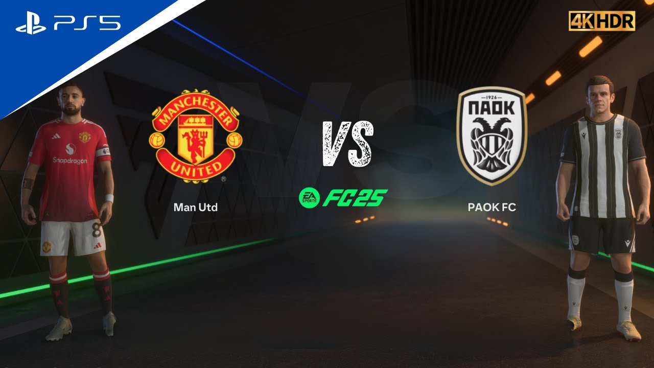 FC 25 - Manchester United vs PAOK FC | Liga Europa 24/25 I Full Match PS5&trade; [4K60]