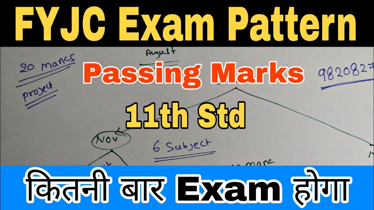 FYJC Exam Pattern & Passing Marks  || कितने बार Exam होता है 11th STD मे || Atul Sir