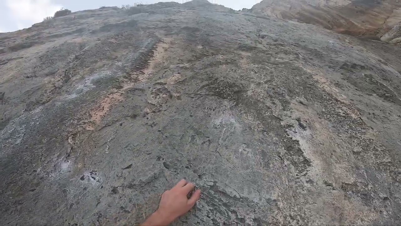 Kalymnos climbing at Poet, Route Fencequest 6b+ (7+ UIAA)