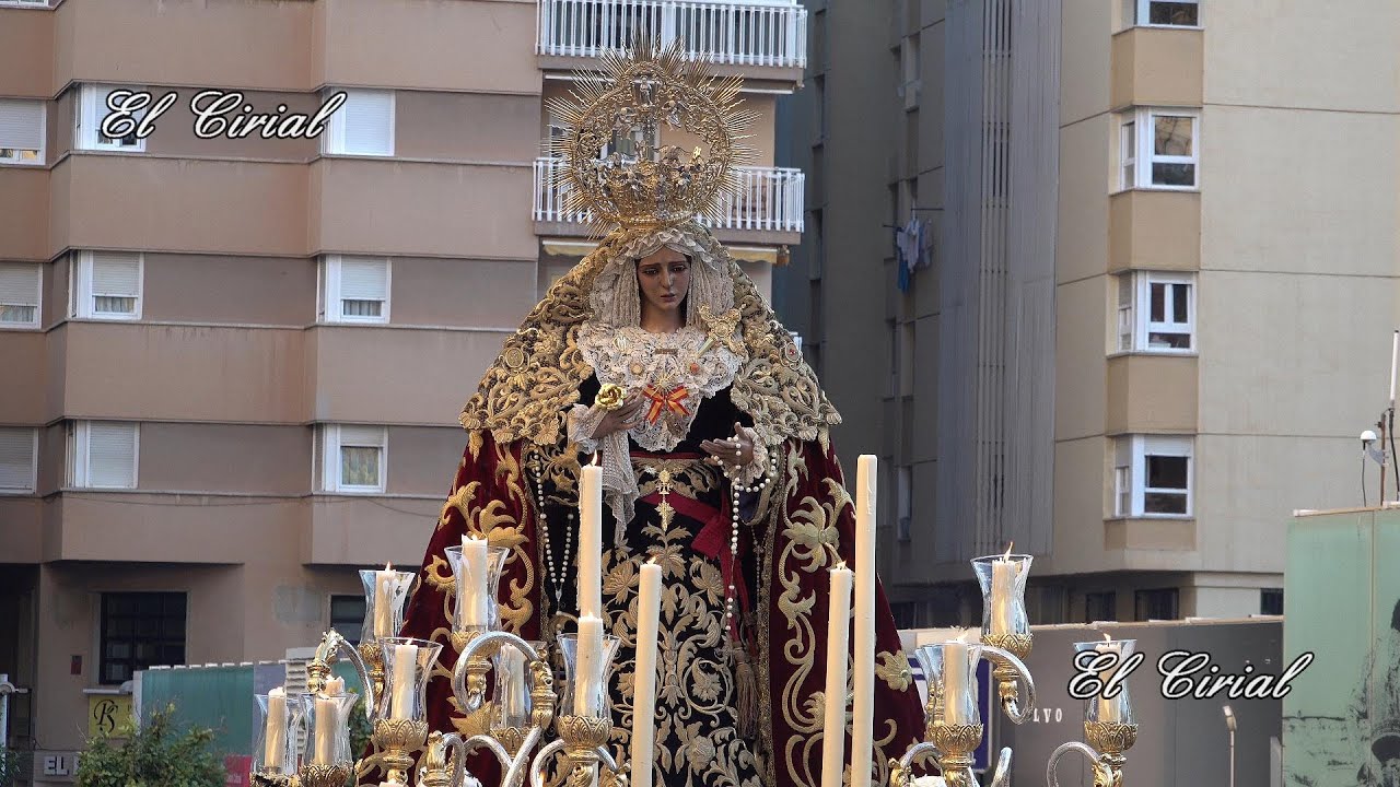 VIRGEN DE LAS ANGUSTIAS MALAGA 2023 RECORRIDO COMPLETO 4K
