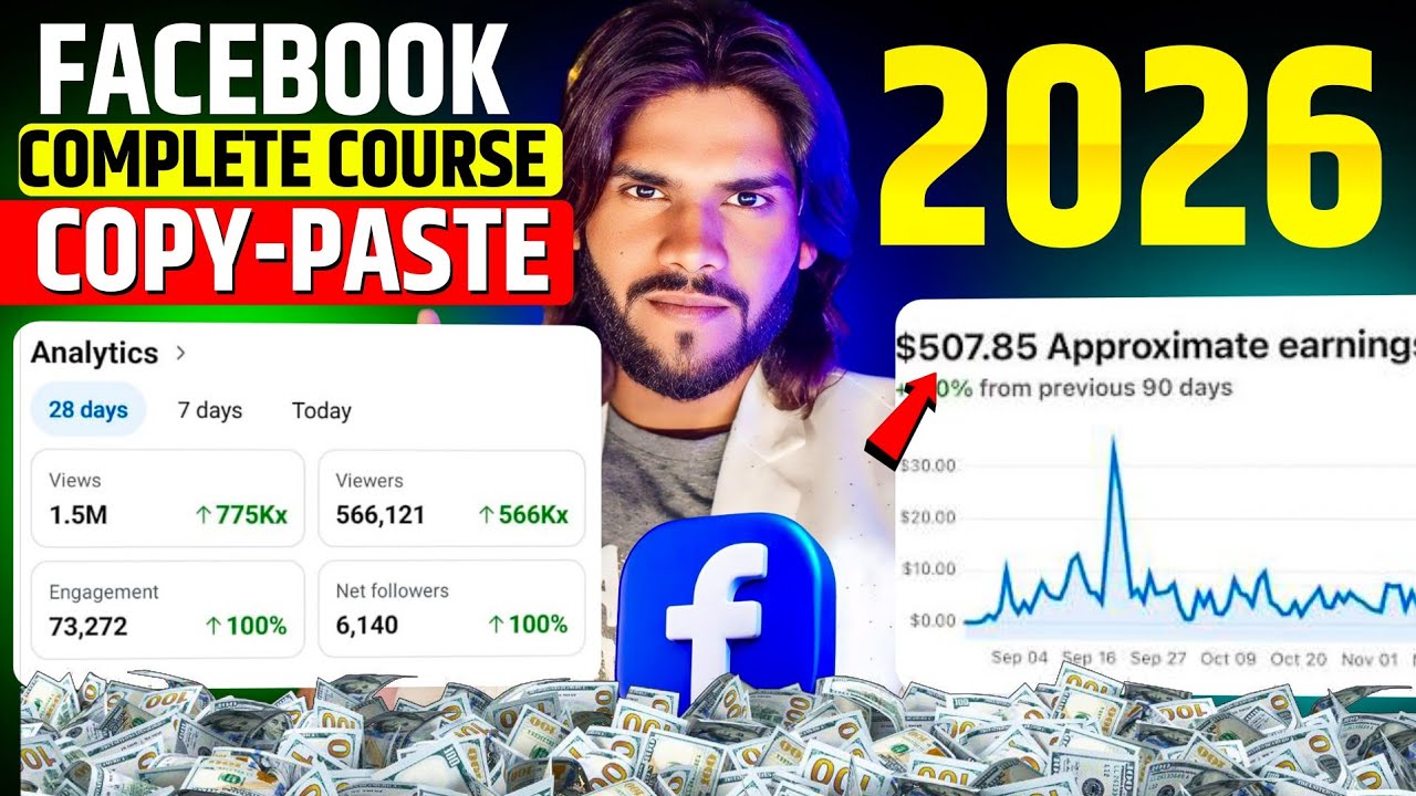 Facebook Copy Paste Course 2026 || Facebook Copy Paste Video Ideas Facebook Monetization Target 