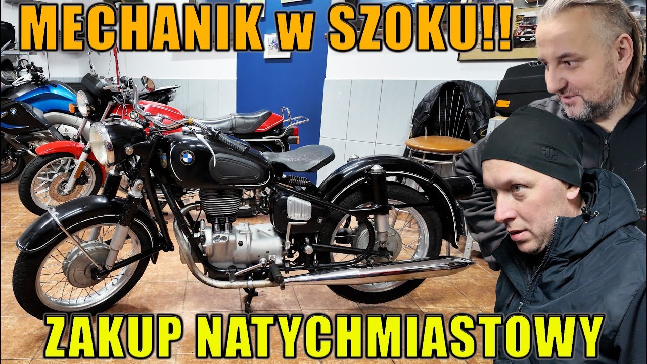 BMW R26 - kupno, radość i... KATASTROFA 😕😕 Uszkodziłem motocykl w drodze powrotnej 😬😬