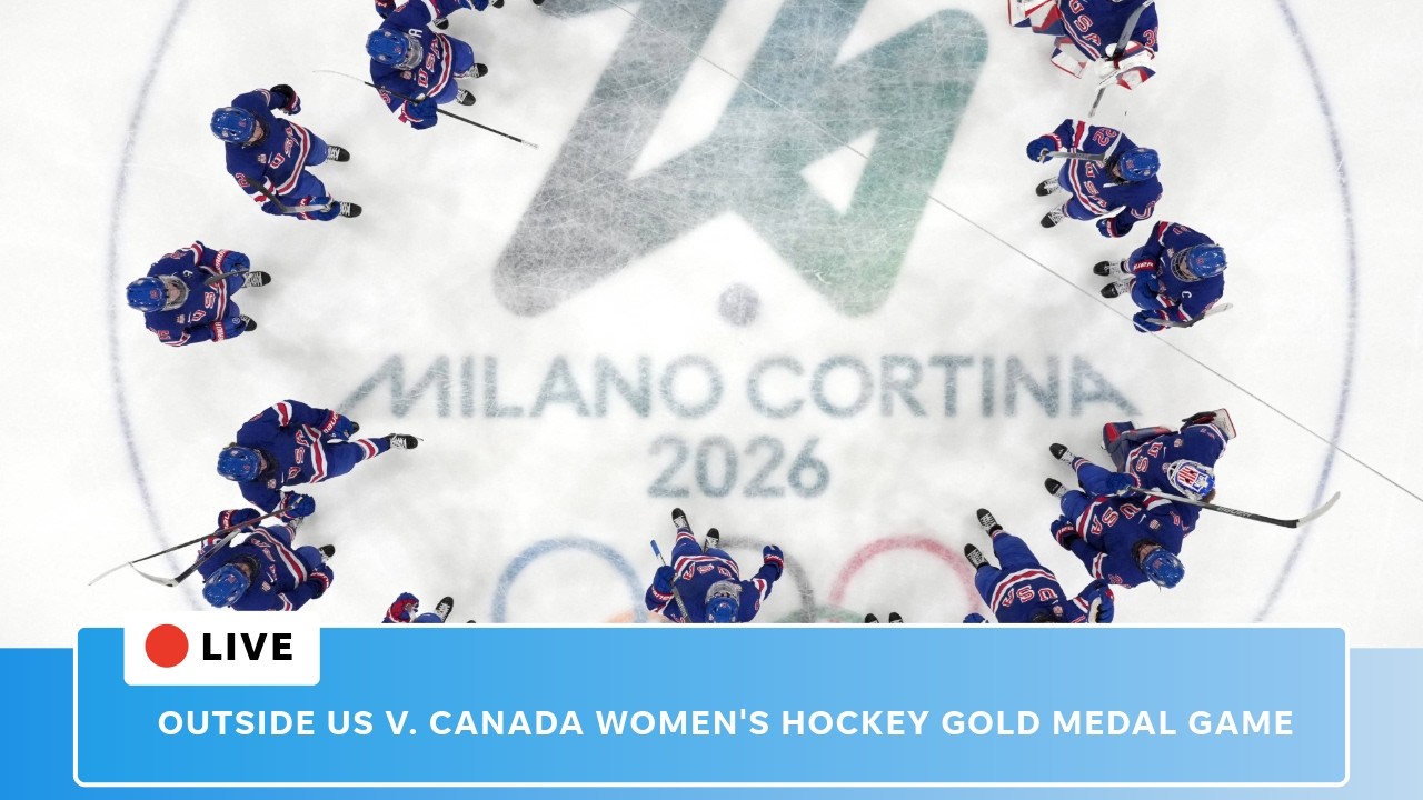 Live: US vs. Canada women's hockey gold medal game draws fans to arena in Milan