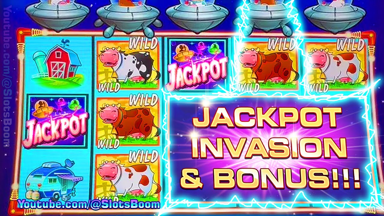 LIVE BIG BONUS BABY!!! JACKPOT INVASION STARTS on TRIPLE BLAST FROM THE PLANET MOOLAH - CASINO SLOTS