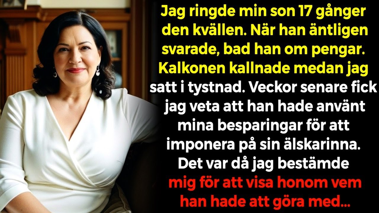 På nyårsafton ringde jag min son 17 gånger. Han svarade och sa, skickade du pengarna snabbt ...