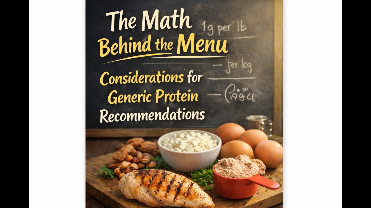 The Math Behind the Menu - Pitfalls with Generic Protein Recommendations