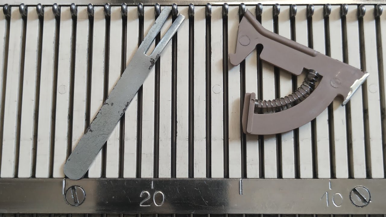 Tejido a Maquina: Como cambiar platina a maquina de tejer Knittax