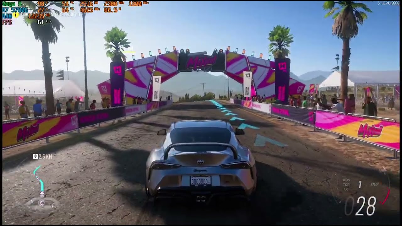 Forza Horizon 5 | Ryzen 7 5700G | Vega 8 | 32gb RAM
