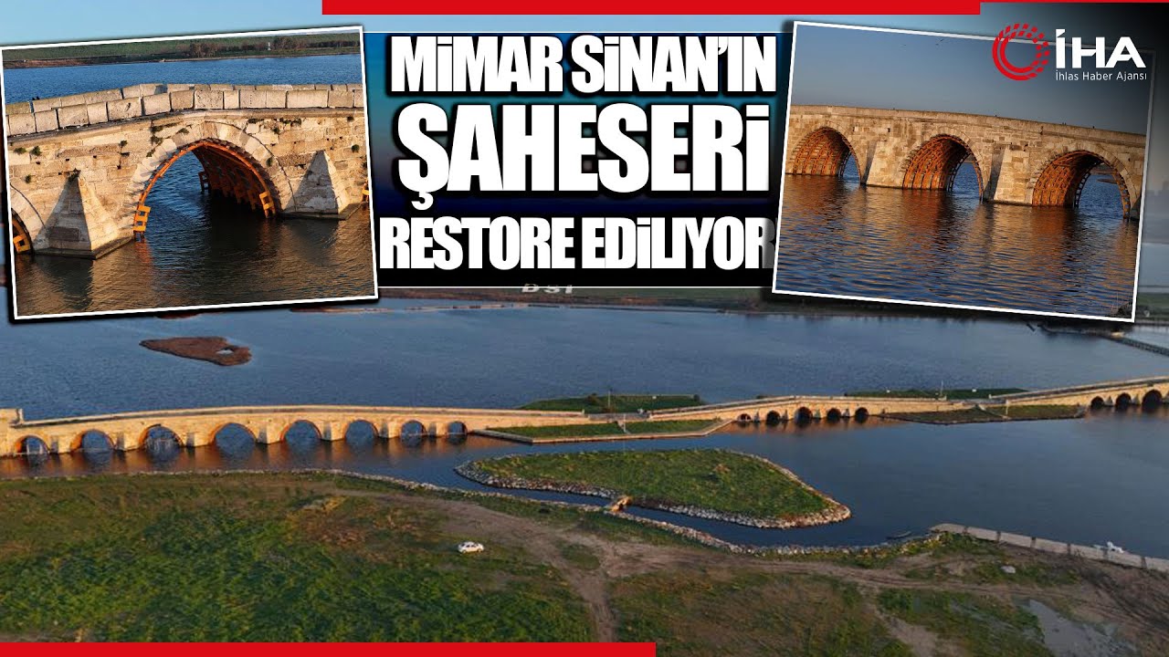 450 Yıllık Kanuni Sultan Süleyman Köprüsü’nün Restorasyonuna Devam Ediliyor