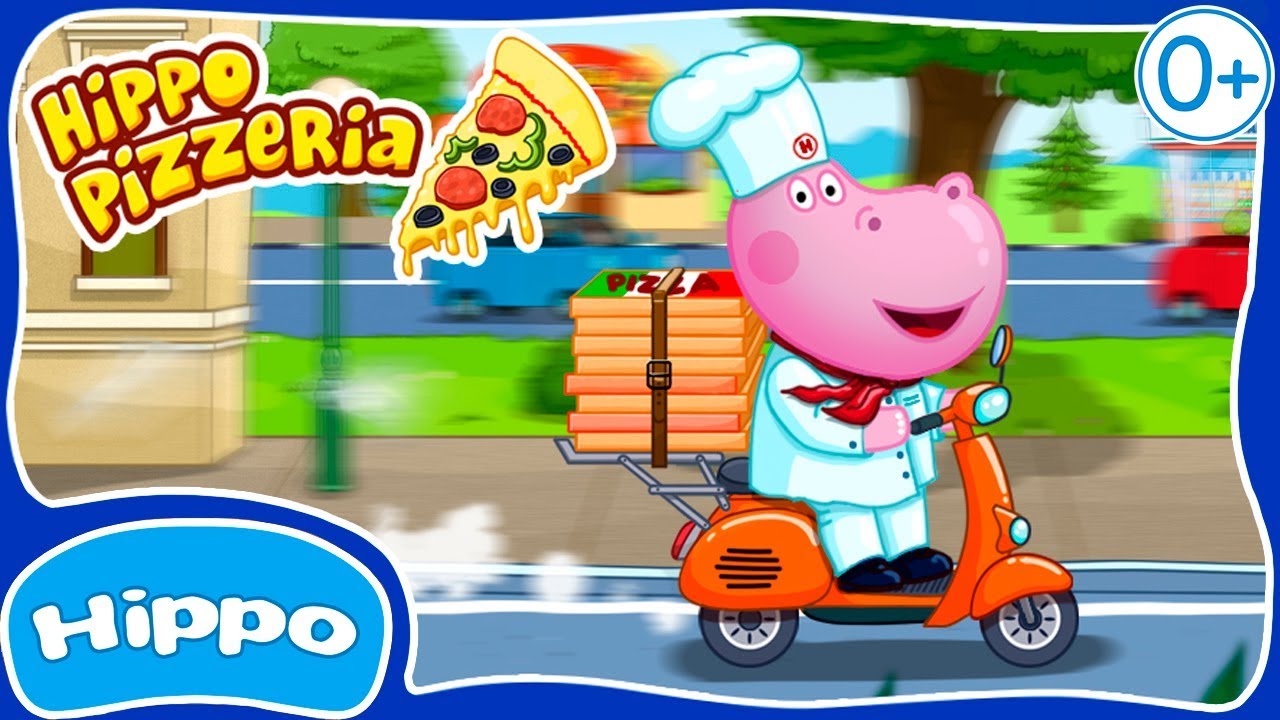 Hippo 🌼 Gry kulinarne 🌼 Hippo Pizzeria 🌼 Klip reklamowy
