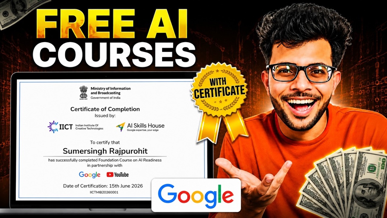 Google Free Al Course with Certificate 2026 📚✅ | Don't Miss Expiring Soon