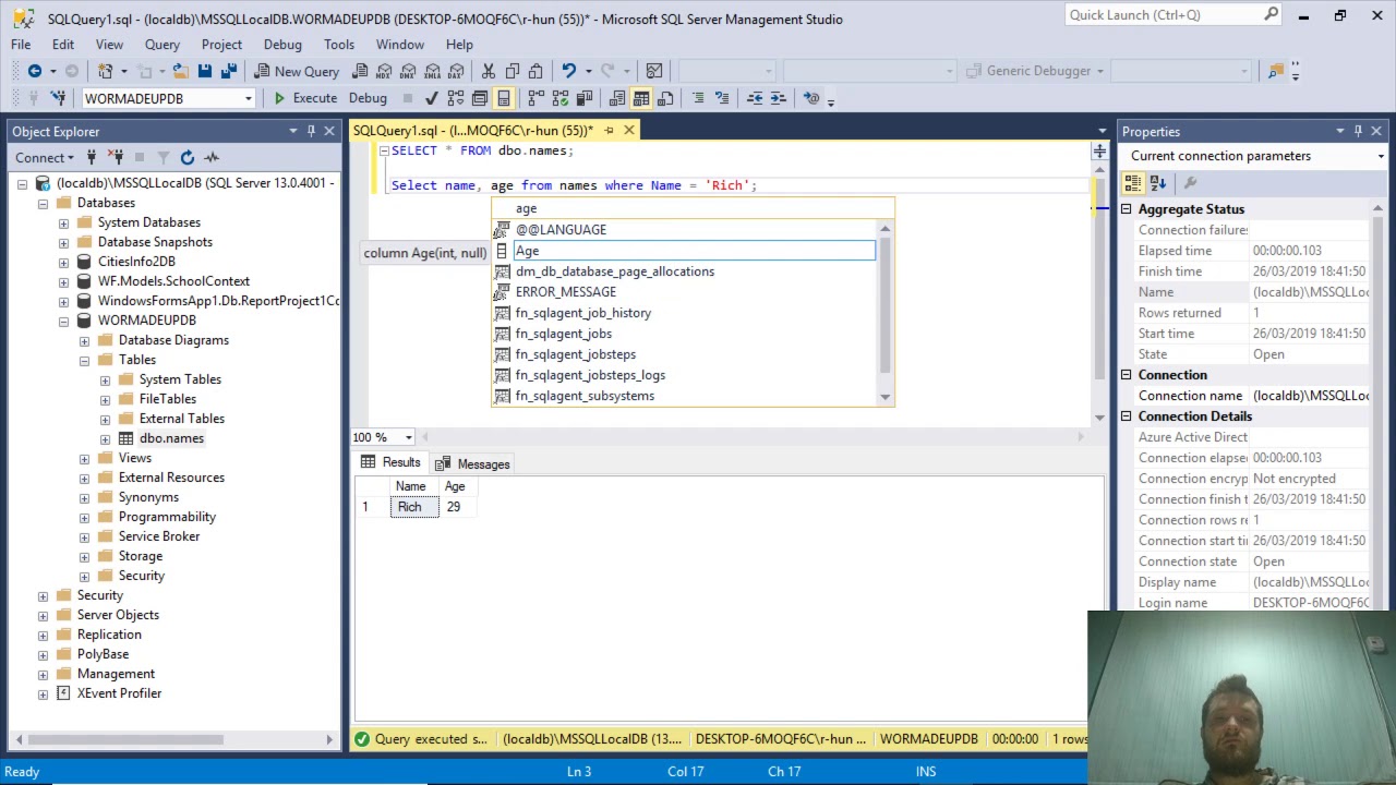 Select, Update and Delete Basic SQL Statements