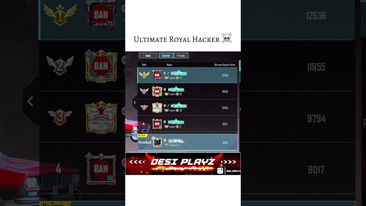 Ultimate Royal Hackers ☠️! #bgmi #shorts #desiplayz