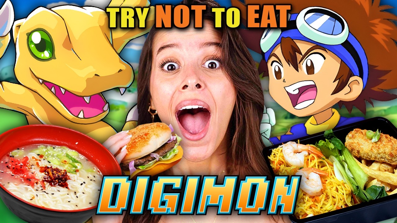 Try Not To Eat - Digimon Ft. Anne Yatco! (Adventure 1, Frontier, Tamers)