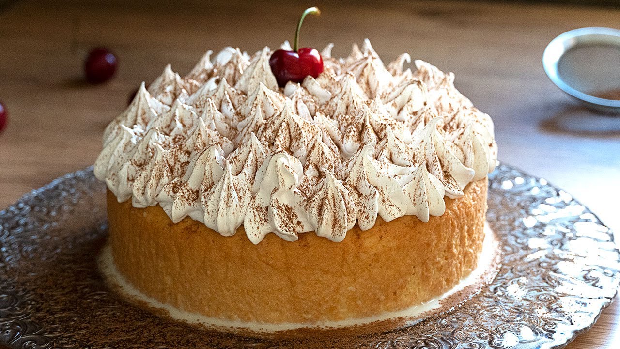 Torta o tarta tres leches muy jugosa. Bizcocho para tres leches. Receta fácil y muy rica