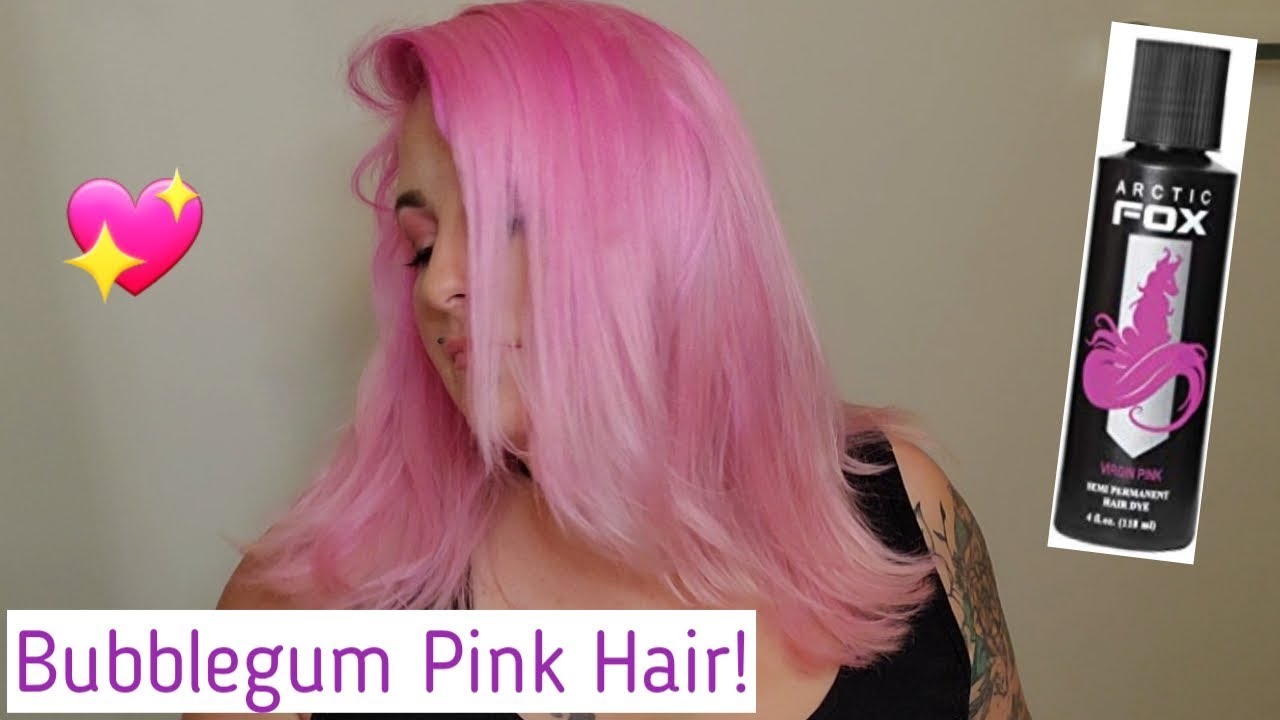 Bubblegum Pink hair with Arctic Fox Virgin Pink!