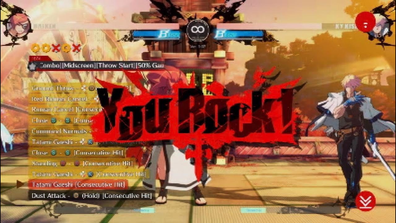 Guilty Gear -Strive- Combo Maker Recipe 1874