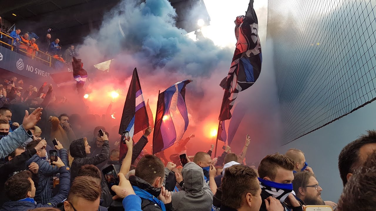 Sfeer voor Club Brugge-Antwerp 22-10-2017