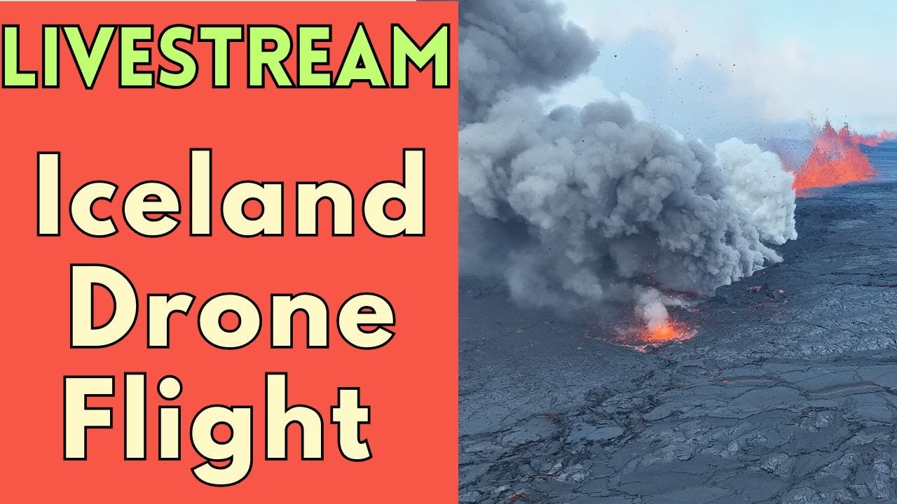 LIVESTREAM: Geologist Drone Flight Over Iceland's Lave Fields