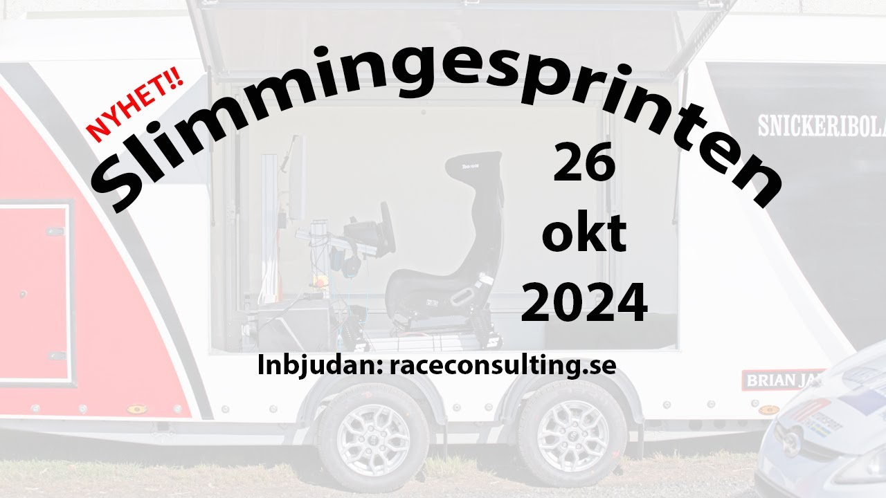 Inbjudan till Slimmingesprinten 26 oktober 2024