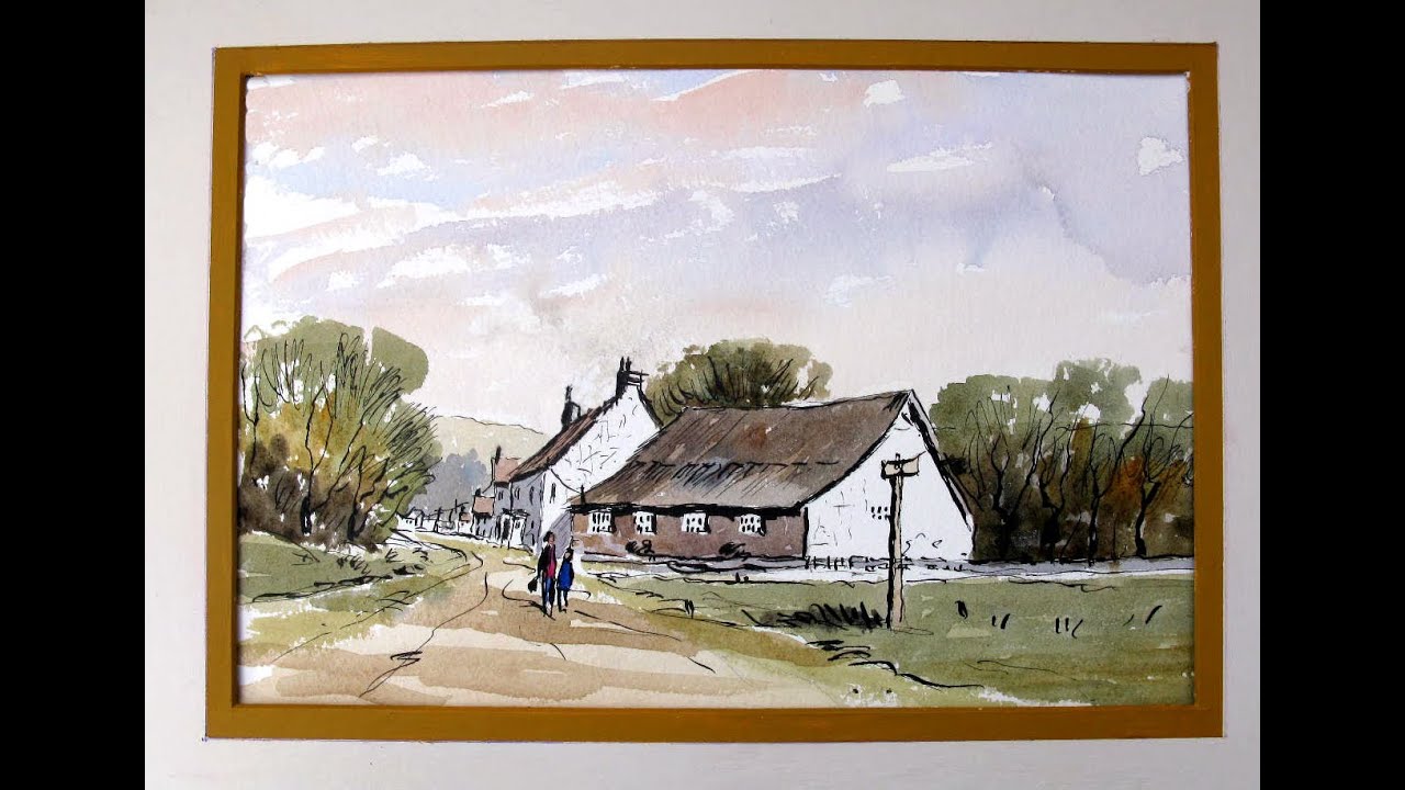 Lets try a pen and wash with Alan