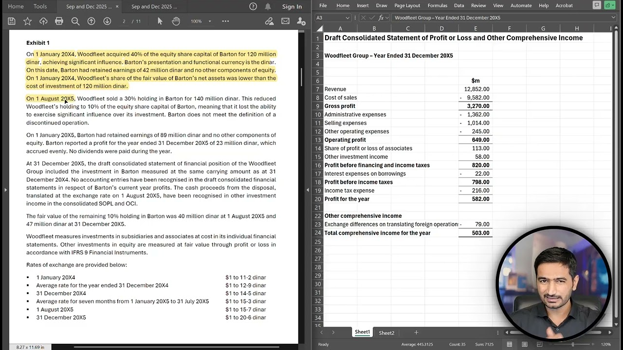ACCA - SBR - Question No. 1 of Sep/Dec 2025 - Woodfleet Group (Urdu/Hindhi)