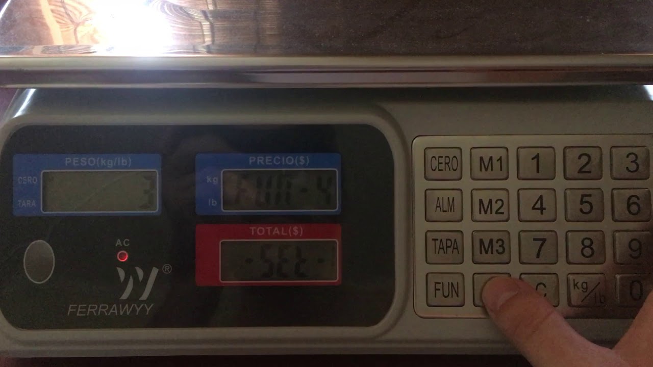 Calibración balanza Ferrawyy BAG03-YJ