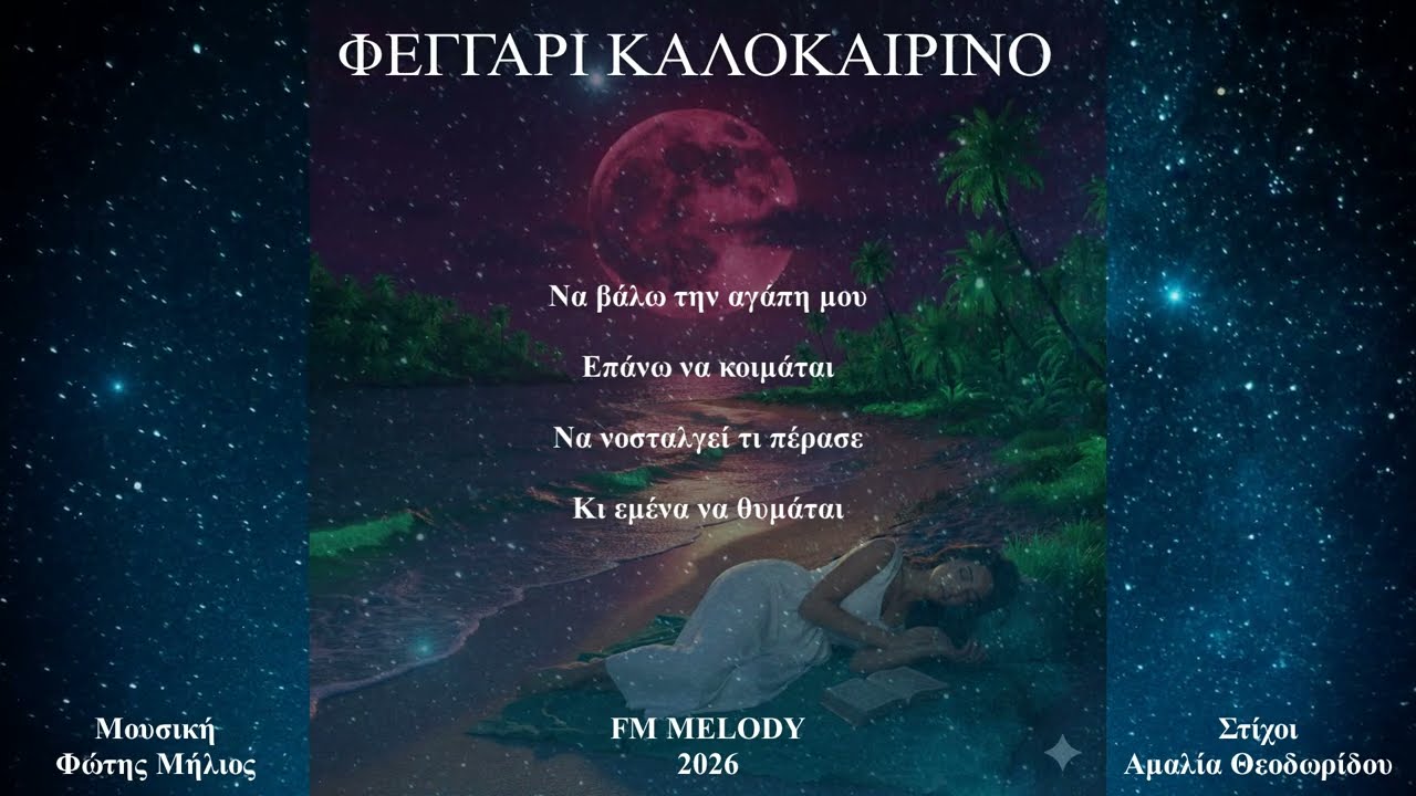ΦΕΓΓΑΡΙ ΚΑΛΟΚΑΙΡΙΝΟ (FM MELODY) (Μουσική: Φώτης Μήλιος - Στίχοι: Αμαλία Θεοδωρίδου)