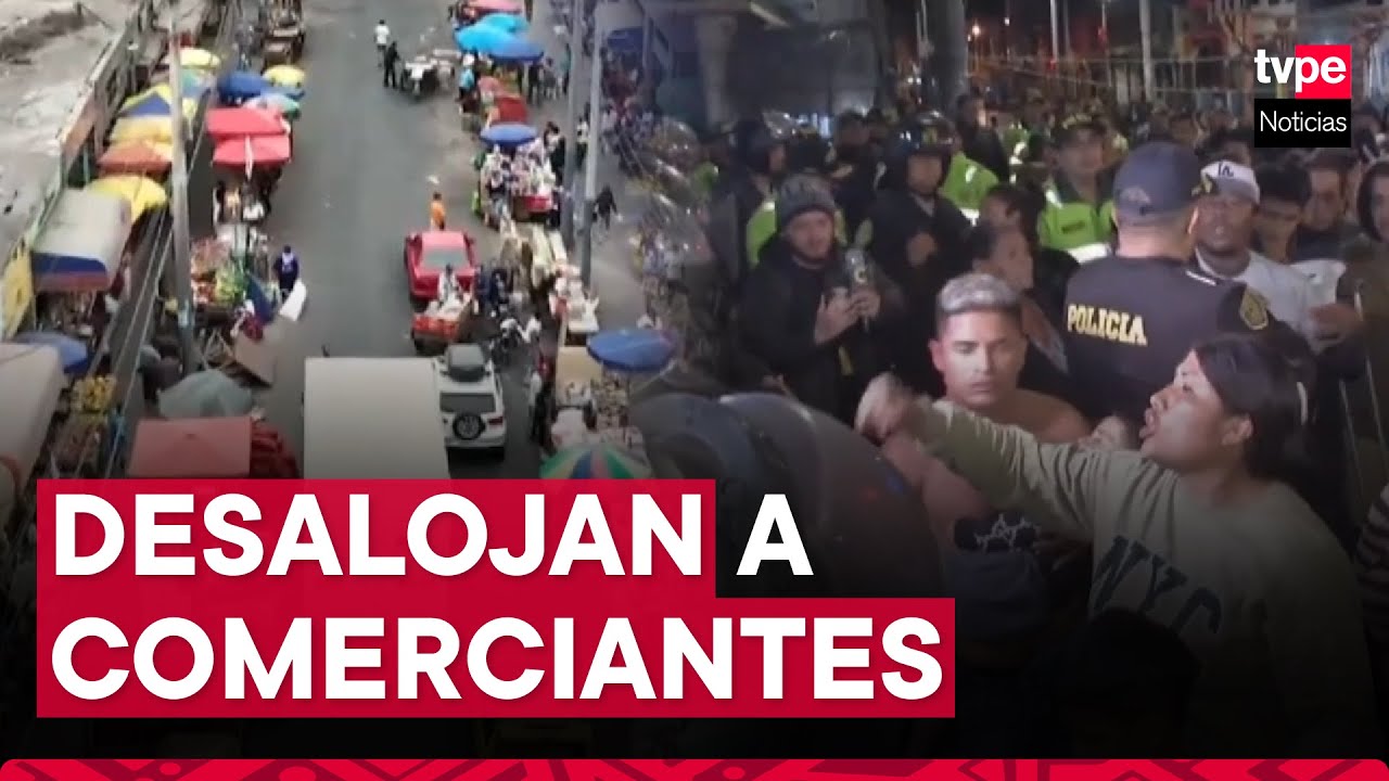 Callao: desalojan a 450 comerciantes informales que habían tomado la vía pública en jirón Colón