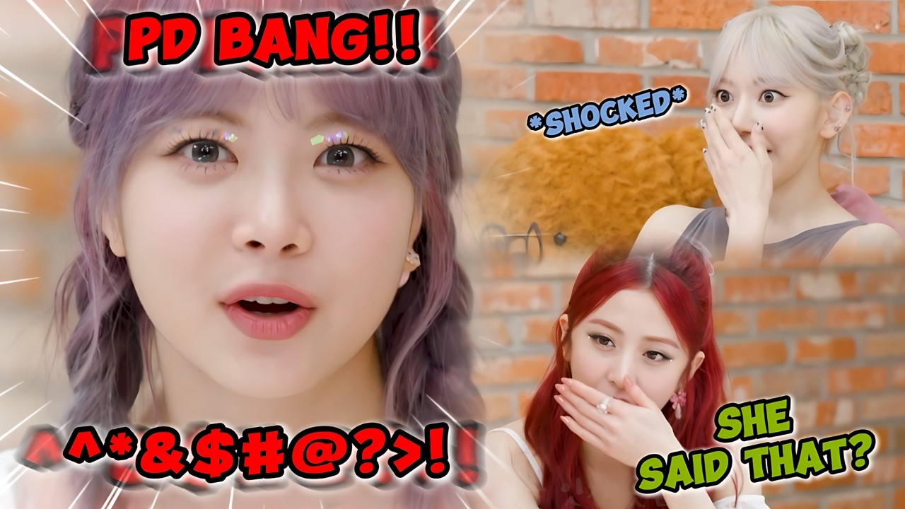 Eunchae said something to Bang Si Hyuk that made Sakura and Yunjin anxious 😼