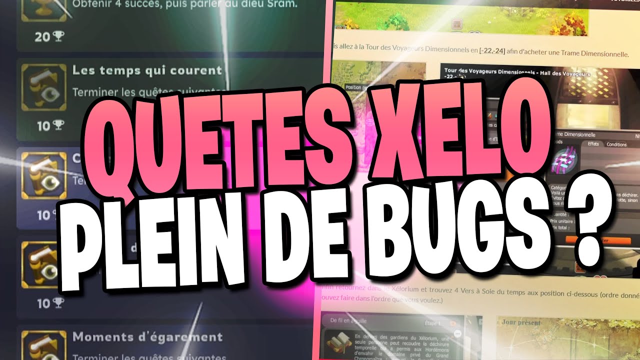 JE FF LES QUETES XELORIUM TROP BUGER !!
