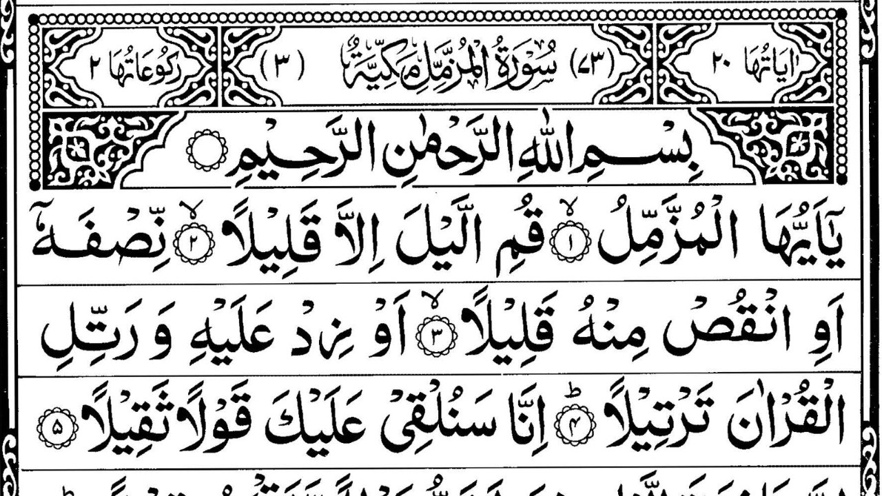 🌙 Surah Al-Muzzammil 1 Hour Repeat | Best Quran Recitation for Laylatul Qadr | Ramadan Night Worship