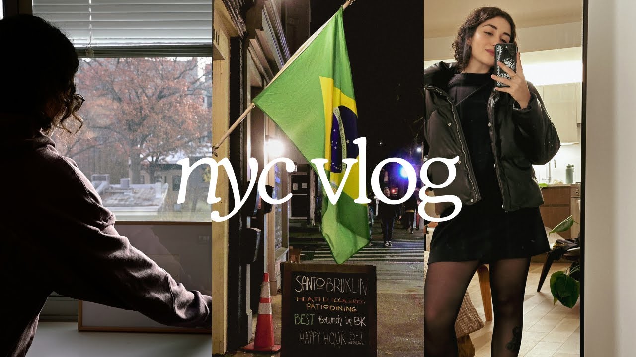 new york vlog | minha rotina, restaurante brasileiro no brooklyn, aprendendo a socializar e cafés