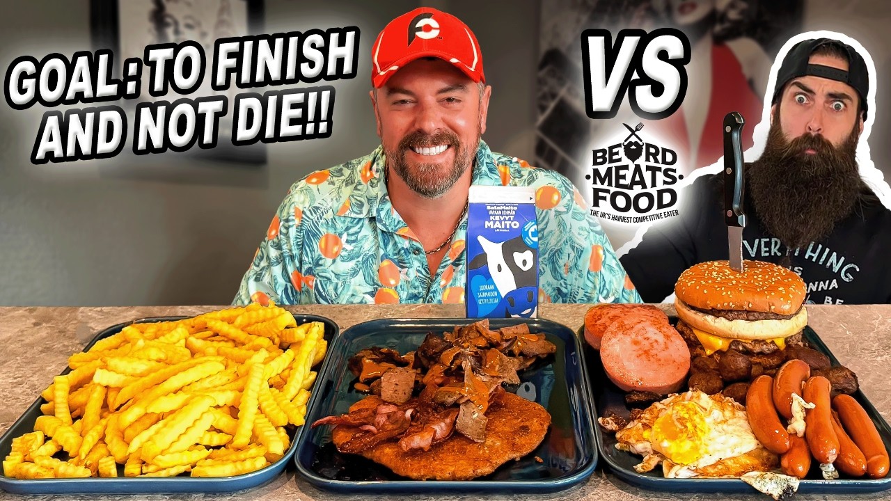 Smashing @BeardMeatsFood's Record vs Herkkules' Brunch Food Challenge in Finland!!