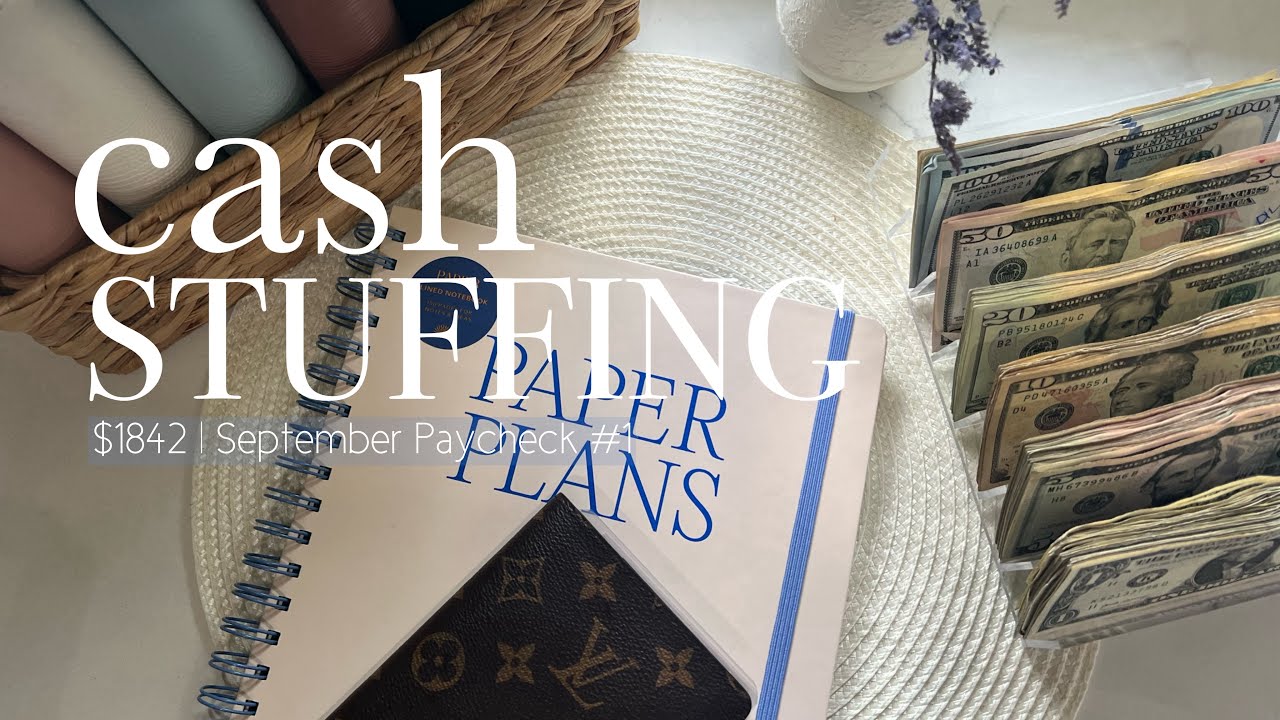 Cash Stuffing | $1842 | September Paycheck #1