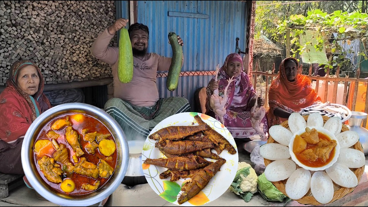 বৃদ্ধাশ্রম এর মায়েদের জন্য গরম গরম চিতই পিঠা সাথে মুরগির মাংস কষা খেয়ে মায়েরা অনেক খুশি