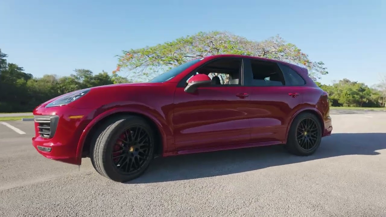 37k-Mile 2016 Porsche Cayenne GTS cold start, driving, walk around video