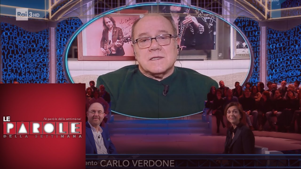 Carlo Verdone su follia, ansia e depressione - Le parole della settimana 19/01/2019