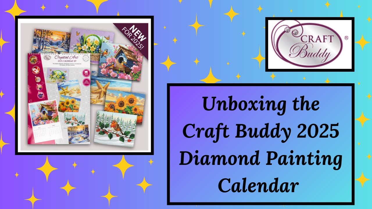 Unboxing the Craft Buddy 2025 Calendar and there is an Unexpected Canvas in my Order.