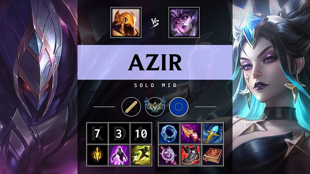 Azir Mid vs Syndra - EUW Challenger Patch 25.21